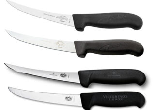 Deboning knives, curved, flexible blade