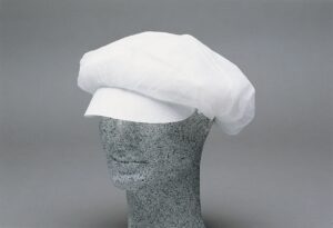 Bouffant cap with peak