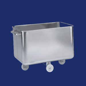 Roostevaba konteiner 450 l ratastel